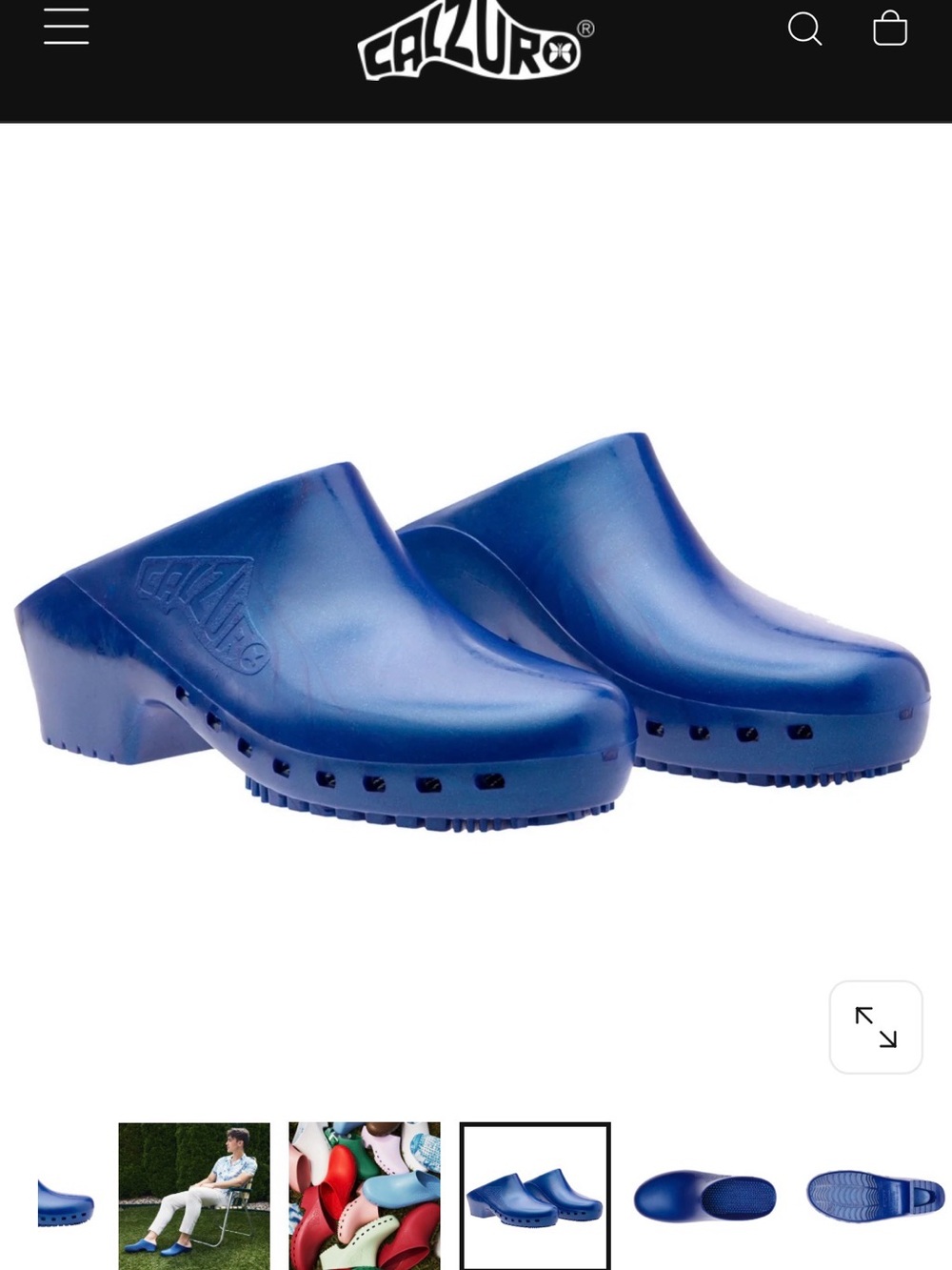 Calzuro Blue Waterproof Slip-On Clogs